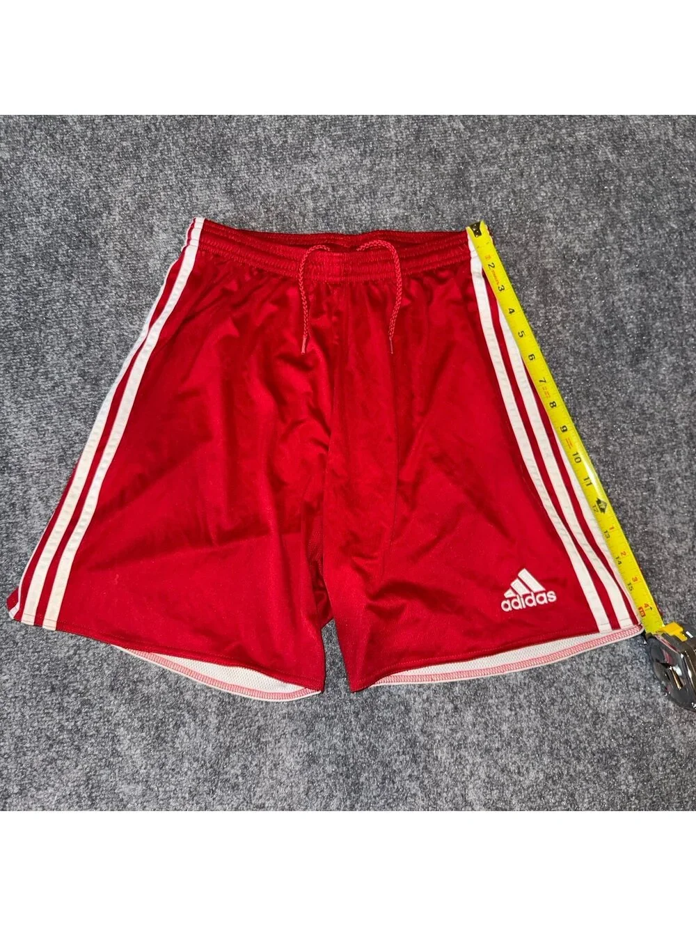Adidas Red Athletic Shorts Mens MD Vtg y2k 90s Rare